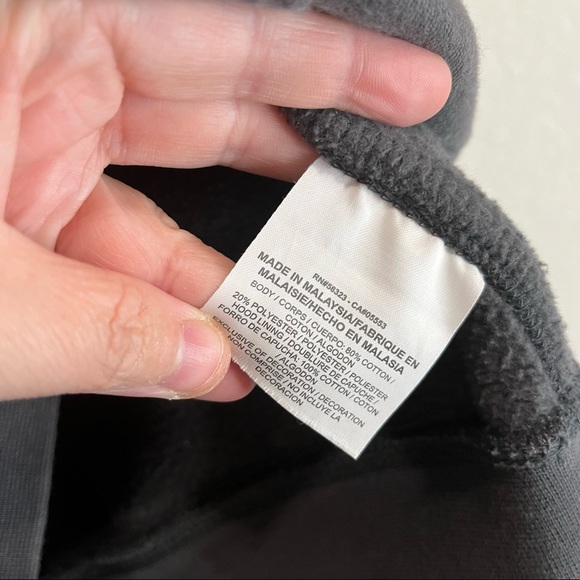 Nike Gray Neon Yellow Green Swoosh Logo Pullover Hoodie Jacket Mens Size L - Picture 10 of 11